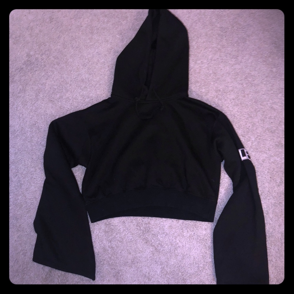 LF Trumpet Sleeve Crop Hoodie